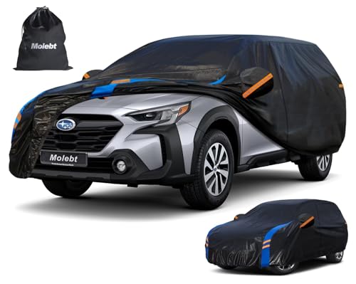 Image of Custom Fit SUV Car Cover for Subaru Outback (1994-2026), Upgraded Waterproof All Weather Outdoor Auto Cover with Driver Door Zipper & Mirror Pockets, UV /Snow /Dust Protection