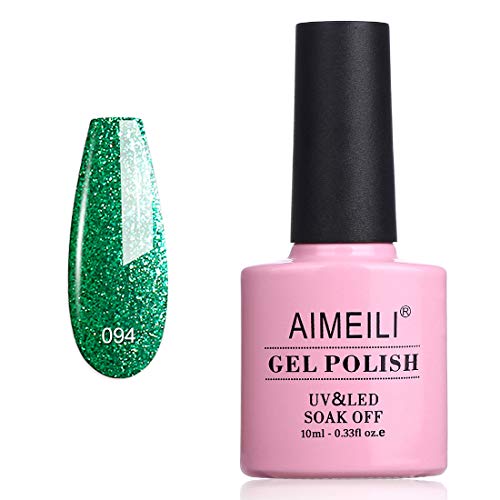 Esmalte de gel UV LED AIMEILI Chilly Shine Green 10ml