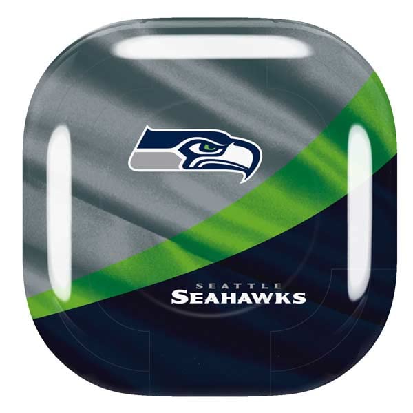 Skinit Decal Audio Skin Compatible with Samsung Galaxy Buds Pro - Officially Licensed NFL Seattle Seahawks Design