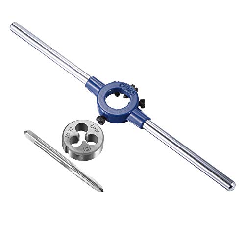 Juego de grifo y troquel 10-32 UNF para reparar roscas con llave de 20 mm 2