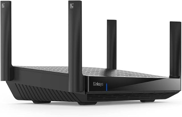 Linksys Hydra Pro 6E TriBand WiFi 6E Mesh Router - Wireless Gaming 8-Stream Router, 6 GHz Band for 8K Streaming, Up to 6.6 Gbps Speed, 2700 sq. ft Coverage, 55+ Devices, Works with Velop Mesh System