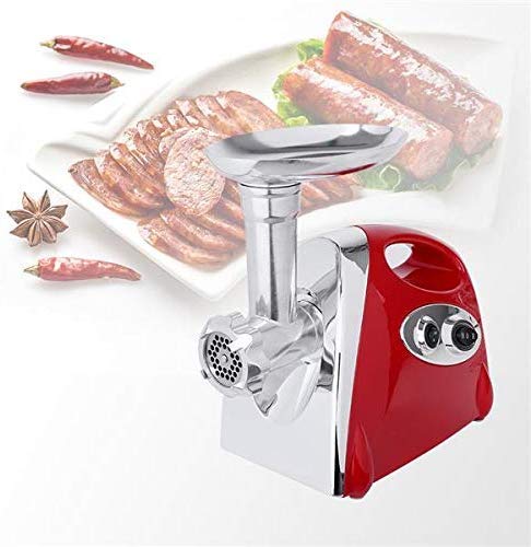 Electric Meat Grinder With 4 Knifes for KitchenAid 800w Stainless Steel Meat Mincer Enema Machine & Sausage Stuffer Meat Machine Sausage Maker Metal Food Grinder Meshes Red