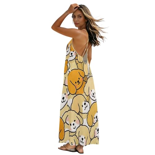 Robe longue pour la plage sans manches et robe caraco taille M femme