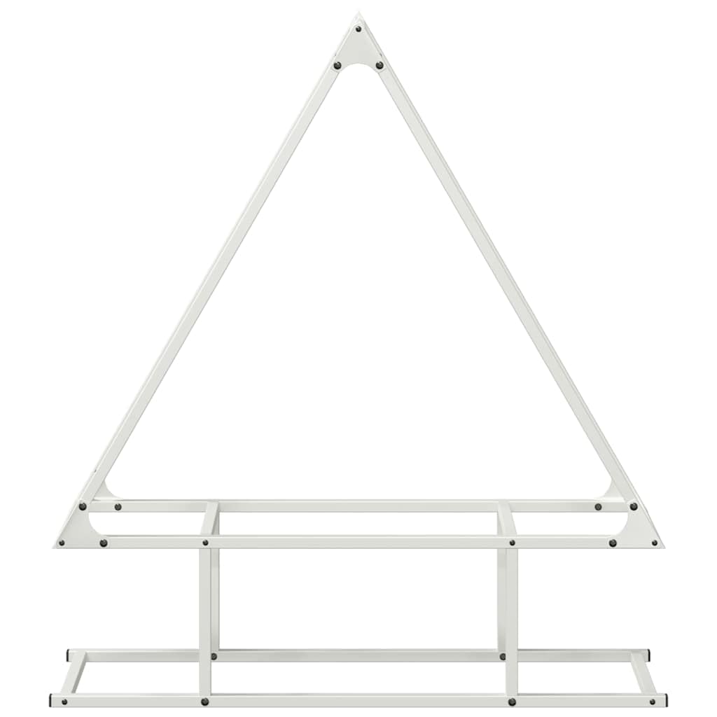 Estantería para leña blanca de acero laminado en frío, 80 x 25 x 90 cm, para leña, leña, estante de madera, soporte para leña e interior con almacenamiento ordenado y seco
