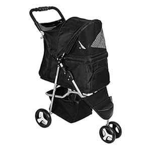 Huisdier Wandelwagen, Honden Wandelwagen, Outdoor Opvouwbare 3-Wiel Huisdier Kat Opvouwbare Huisdier Wandelwagen Lopen…
