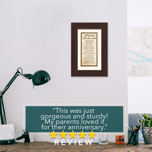Greatest Parents Wood Wall Frame Art Plaque | 8.5 Inches X 12.5 Inches | Wall Hanger And Easel Back | The Greatest Parents On Earth | By James Lawrence #TOP3