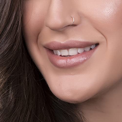 Sterling Silver Nose Ring - Dainty Thin 20 Gauge 7mm Nose Piercing Hoop - 925 Sterling Silver Nose Rings For Women - Handmade Nose Hoops Jewelry - Gift Ready3