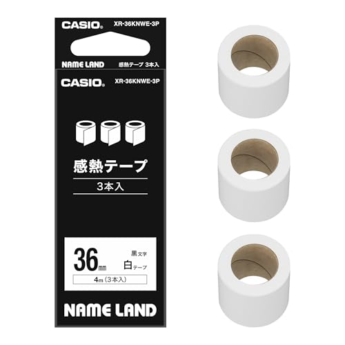 カシオ ネームランド&テープ3本セット Amazon.co.jp: カシオ ラベルライター ネームランド 感熱テープ 36mm幅