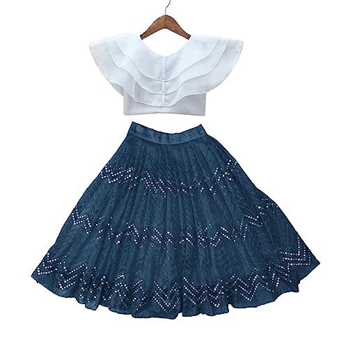 Image of Integrity baby girls net & orgenza lehanga choli (2-8 Years)