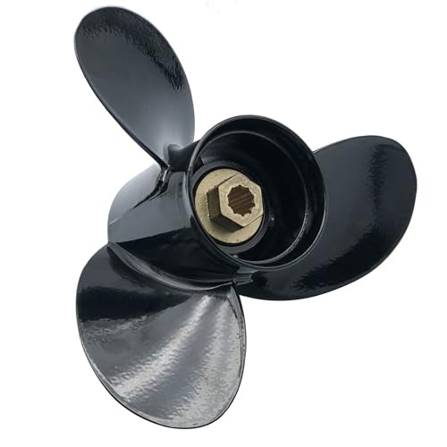Soelidim Aluminum Outboard Propeller Boat Prop (10 3/8x11