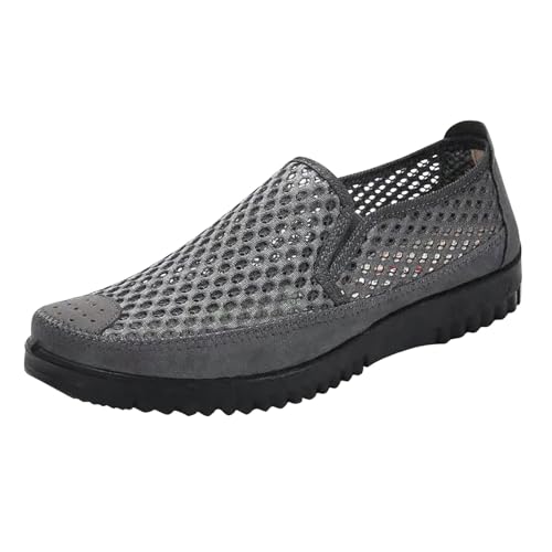 Zapatos ligeros de verano estilo mocasines de malla transpirable