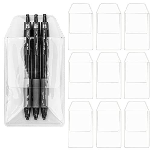 20 Pcs Pocket Protector ,Pvc Shirt Pocket Protectors,Plastic Pocket Pen Holder Organizer Pouch For School Hospital Office (Clear) #TOP27