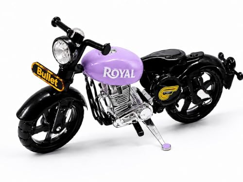 Image of Royal Bullet Die-Cast Toy Motorcycle, Multicolour, Classic Style, for Kids