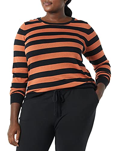 Image of Amazon Essentials Women's Long-Sleeve Lightweight Crewneck Sweater, Flattering (Available in Plus Size)