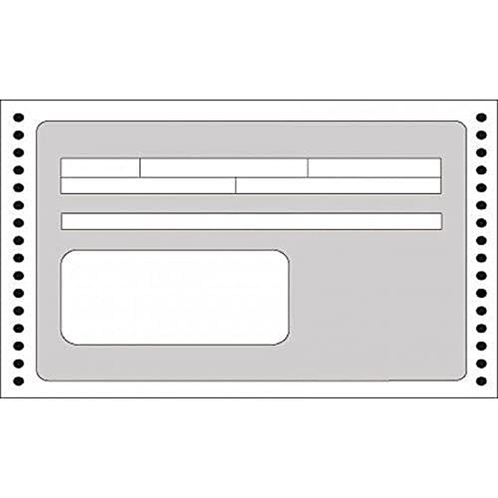 APLI 132-Continuous Receipt Form 240 mm x 4'' 1,500 u.