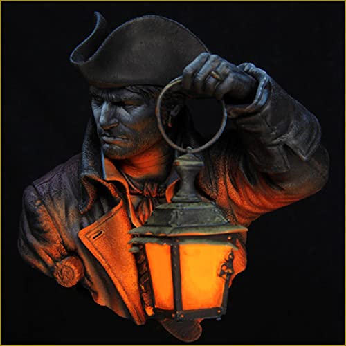 Figura modelo kit de busto antiguo 1:10 de resina sin ensamblar miniatura 2