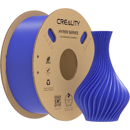 Image of Creality Hyper PLA Filament 1.75mm, High-Speed Printing 30-600mm /s, Smooth Extrusion and Stable Printing, Low Stringing, Consistent Performance 3D Printer Filament,+ /- 0.03mm Accuracy(Peri Blue)