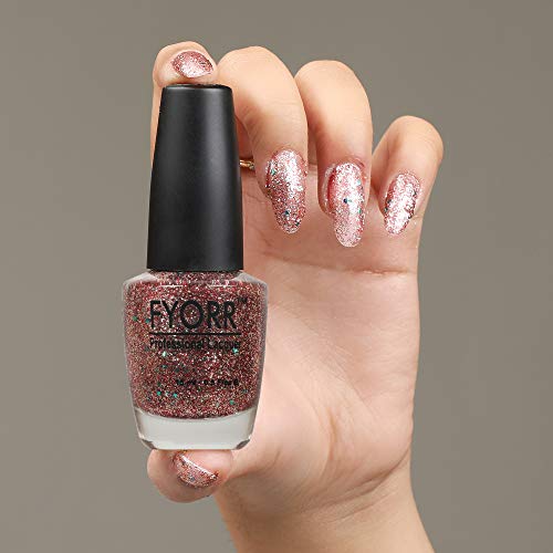 Image of FYORR Nail Polish for Women & Girls | Long Lasting, Quick Dry, High Gloss, Chip Resistant, Smooth Finish | Professional Lacquer | Party & Daily Use | 15ml (3 Season)