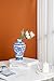 Blue and White Vase, Blue Vases Home Décor, Chinoiserie Vase, Blue and White Porcelain, Ceramic Vase for Home, Living Room, Bookshelf, Mantle Fireplace,Table Centerpieces,9