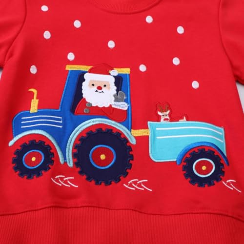 Image of Hongshilian Unisex Kids Cute Cartoon Cotton Sweater Shirt