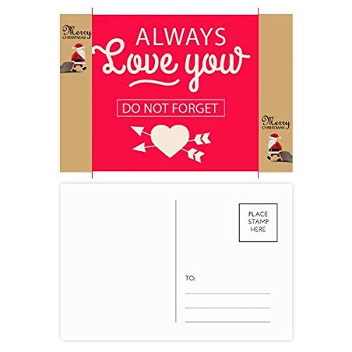 Cartes postales de remerciement Saint-Valentin Always Love You - Lot de 20