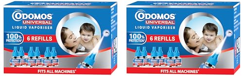 Image of Odomos Protect Mosquito Repellent Liquid Vaporiser Refill (Pack of 12) | Fits all standard machines | Kills Dengue mosquitoes