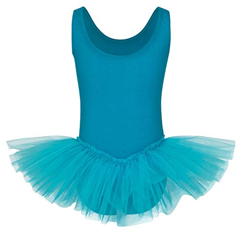 tanzmuster ® Balletjurk meisjes Tutu - Anabelle - van zacht katoen met tuturok voor kinderen - Image 3