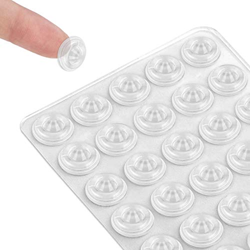 Cabinet Door Bumpers, 225 Pcs Self Adhesive Clear Cupboard Door Bumpers, Drawer Bumpers for Kitchen Cabinets Cutting Boards Picture Frames