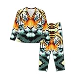 Photo Gallery wbqlsl little fat tiger head small long sleeve pigiama da donna e set di abbigliamento per la casa (taglie s-xxl) nero Photo Gallery wbqlsl little fat tiger head small long sleeve pigiama da donna e set di abbigliamento per la casa (taglie s-xxl) nero