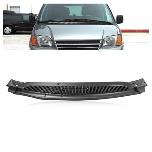JMTAAT Windshield Wiper Cowl Panel Grille Compatible with 2001-2007 Dodge Caravan/Grande Caravan & Chrysler Voyager/Town/Country Replacement for 4717553AF Front Window Insert Panel