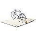 Paper Spiritz Retro Bicycle Pop up Cards Birthday, 3d Mother's Day Cards, Anniversary Thank You Wedding Greeting Card for Husband Father Brother, with Envelopes all Occasions
