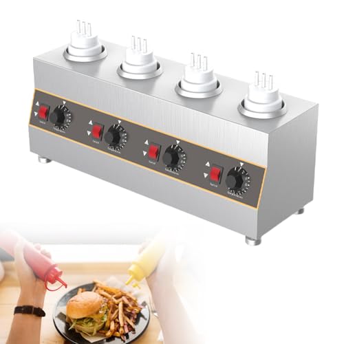 Scaldavivande elettrico da banco per formaggio, multifunzione, per condimenti e salse Nacho