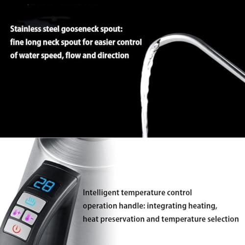 Hervidor eléctrico 1L acero inoxidable miniatura 6