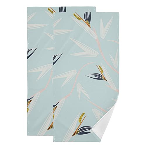 Wildflowers - Toallas faciales para el cuidado de la piel, 2 unidades, toalla para cocina y toallas de baño con punta de los dedos