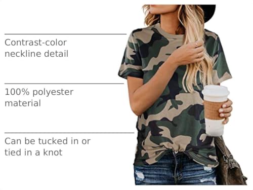 Blooming Jelly Womens Camo Tops - image 4