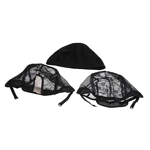 SOESFOUFU 3pcs Elastic Net Cap for Women Girls Men Stretchy Mesh Wig Head Net Wig Cap Comfortable Breathable Craftsmanship One Size Fits