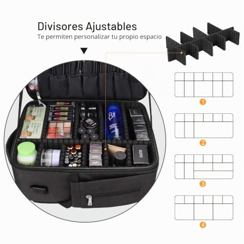 Estuche para maquillaje de mujer contra derrames: el neceser de viaje Relavel definitivo 3