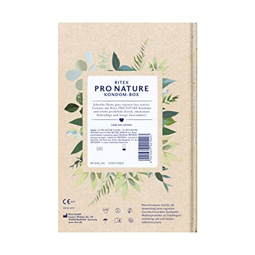 Ritex Pro Nature Kondom-Box, vegan, natürlich nachhaltige Vielfalt für mehr Abwechslung, 42 Stück, Made in Germany – Bild 3