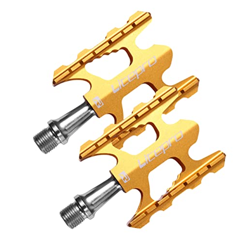 Hemobllo Pedal Ciclismo Ligero Plegable Accesorio Golden