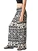 Orient Trail Open Ankle Wide Leg Harem Pants with Pocket - Yoga Flowy Pants for Women Large Elephant Black