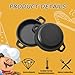 Mini Cast Iron Skillets Set of 6, 4.8 x 4.8 x 1.3 Inch Small Cast Iron Pan with Handle, Mini Ramekins Round Black Casserole Dish Cookware Small Skillets for Serving Food Frying Baking Cooking Roasting