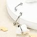 ZYTAIJEW 2pcs 16G 8mm G23 Titanium Internally Threaded 3mm Ball Helix Earrings Eyebrow Lip Navel Barbell Body Piercing