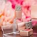 Rose Gold Crystal 32GB USB 2.0 Flash Drive LED Light Glass Pen Drive Thumb Drive Memory Stick Gift for Boy Girls Kids Adults Pendrive USB Stick