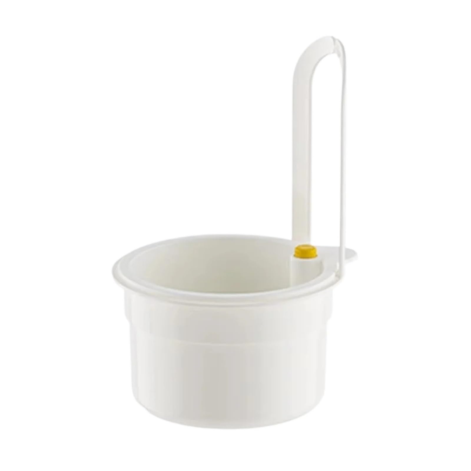 Wzptlkibad 1Pcs White Sink Hanging Strainer Basket, Food Waste Catcher Filter Rack