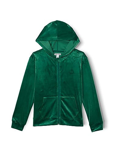 Happy Nation Girls Velour Full Zip Hoodie Sweatshirt