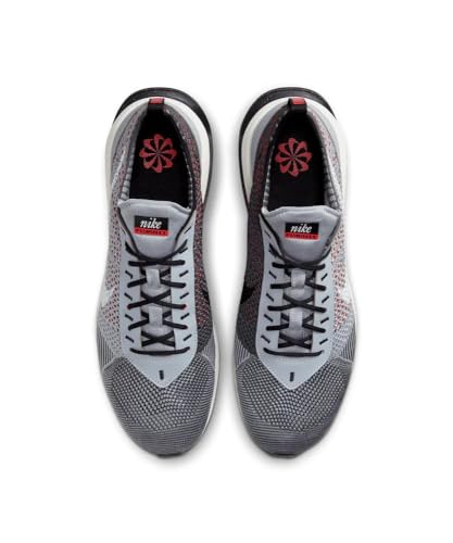 Image of Nike Air Max Flyknit Racer Mens Trainers Sneakers, Wolf Grey White Black, 12