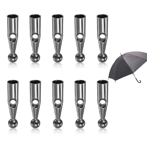 EUYKQNOI 10PCS Perline Coda Ombrello Parti di Riparazione Ombrello,Perline Coda Ombrello Punte Terminali Di Ricambio Copertura Universale In Osso Per Ombrello In Metallo Per Copertura Ombrello Pieghev