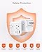【2 Pack】 US to Japan Plug Adapter, Type A Travel Power with 3 Outlets, 3 USB Ports (2 USB C), 6 in 1 Travel Power Plug Adaptor for USA to Japanese Canada Mexico Philippines Peru