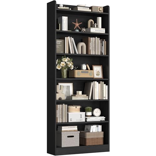 Yaheetech 7-Tier Open Bookcase and Bookshelf, Modern Simple Floor Standing Display Storage Shelves...