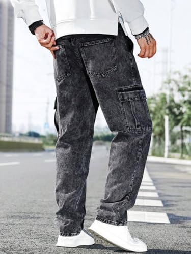 Image of Men's High Rise Denim Jeans Durable Denim Fabric